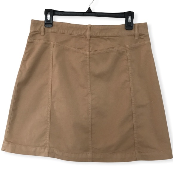Banana Republic Factory Tan Cotton Blend Mini Skirt Size 8 - Picture 3 of 9